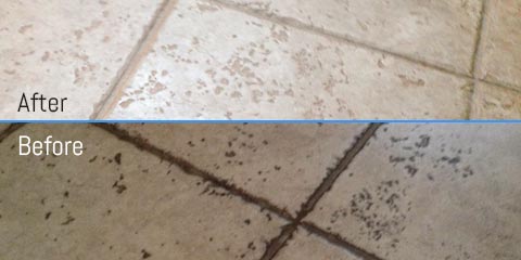 Before & After Grout Cleaning